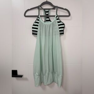 Lululemon no limits tank top in mint green and black